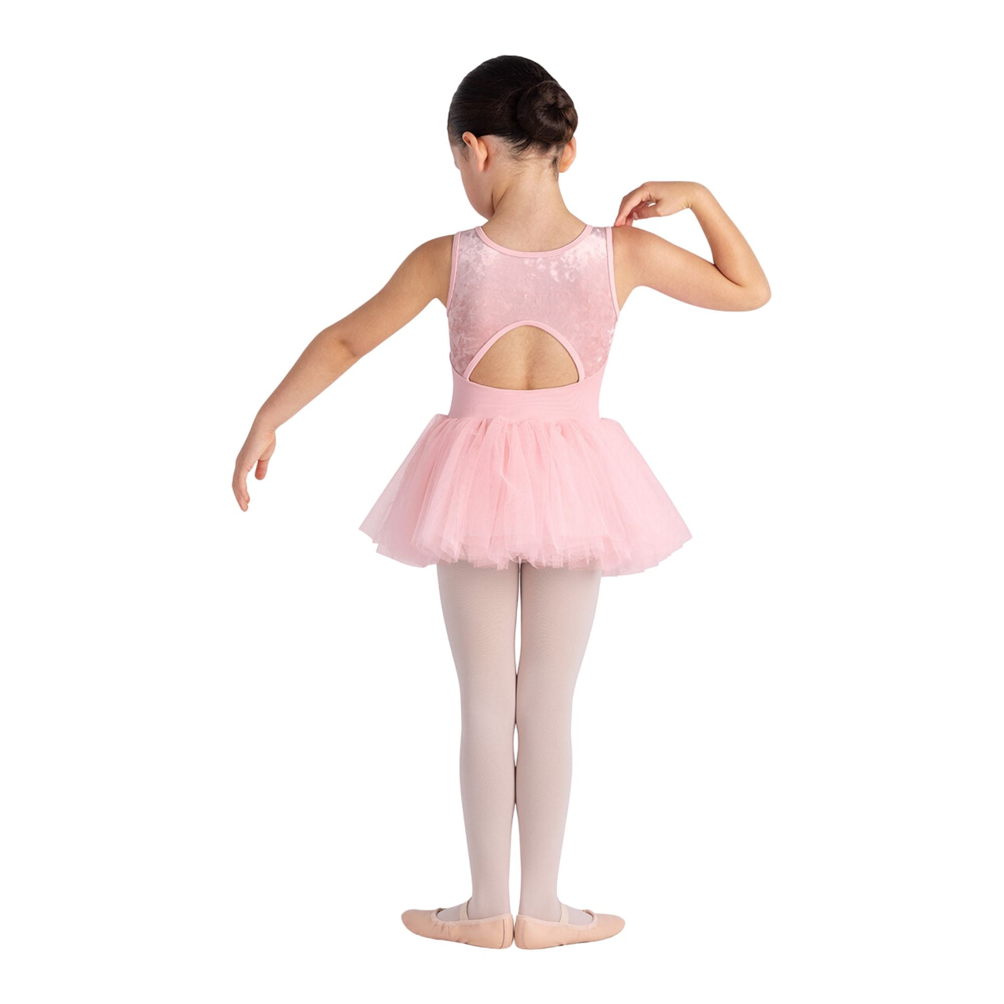 Bloch CL5635 Girls Callie Tutu Leotard Candy Pink Back