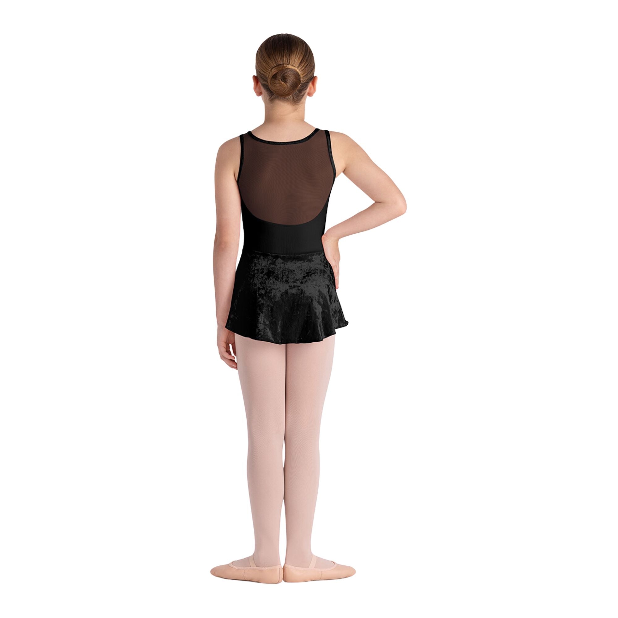 Bloch CL5675 Girls Lulu Skirted Leotard Black Back