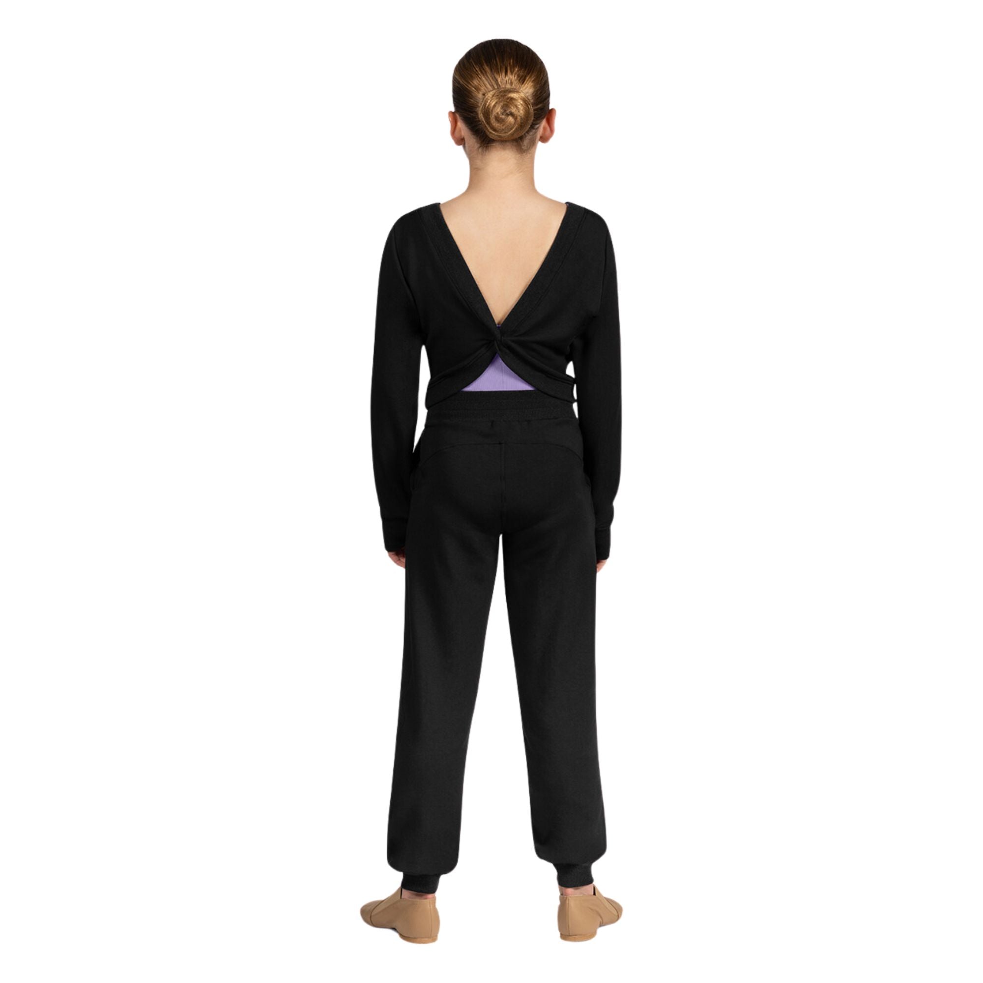Bloch CZ5229 Girls Reversible Twist Top Black Back with Twist
