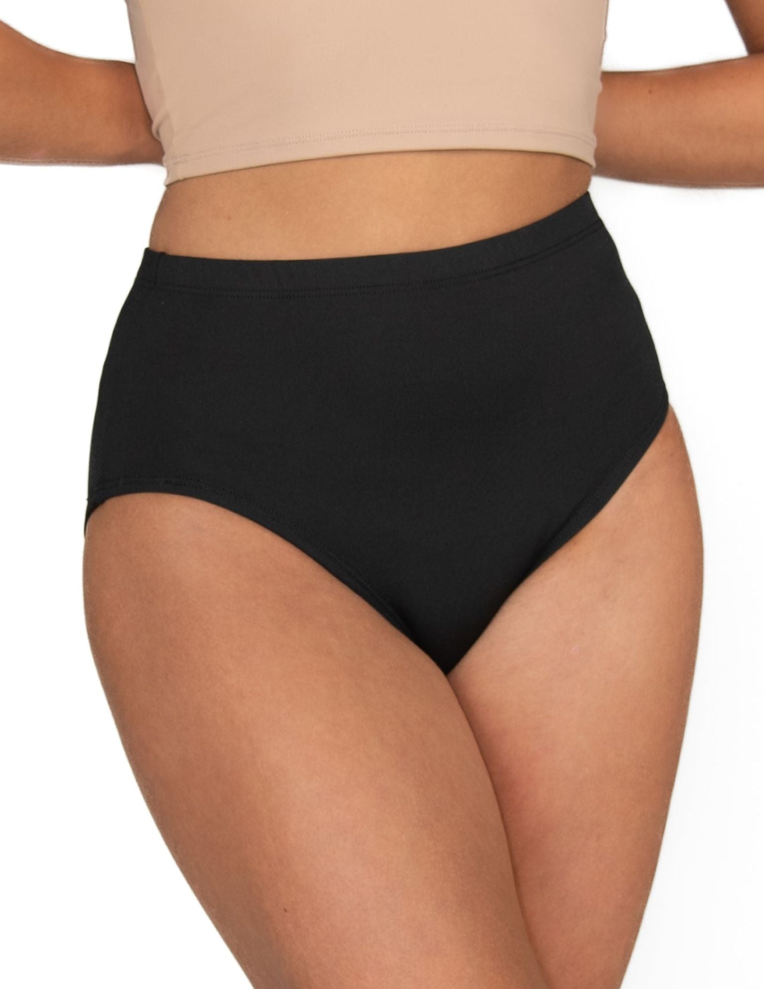 Body Wrappers MT200 Girls Athletic Brief Black
