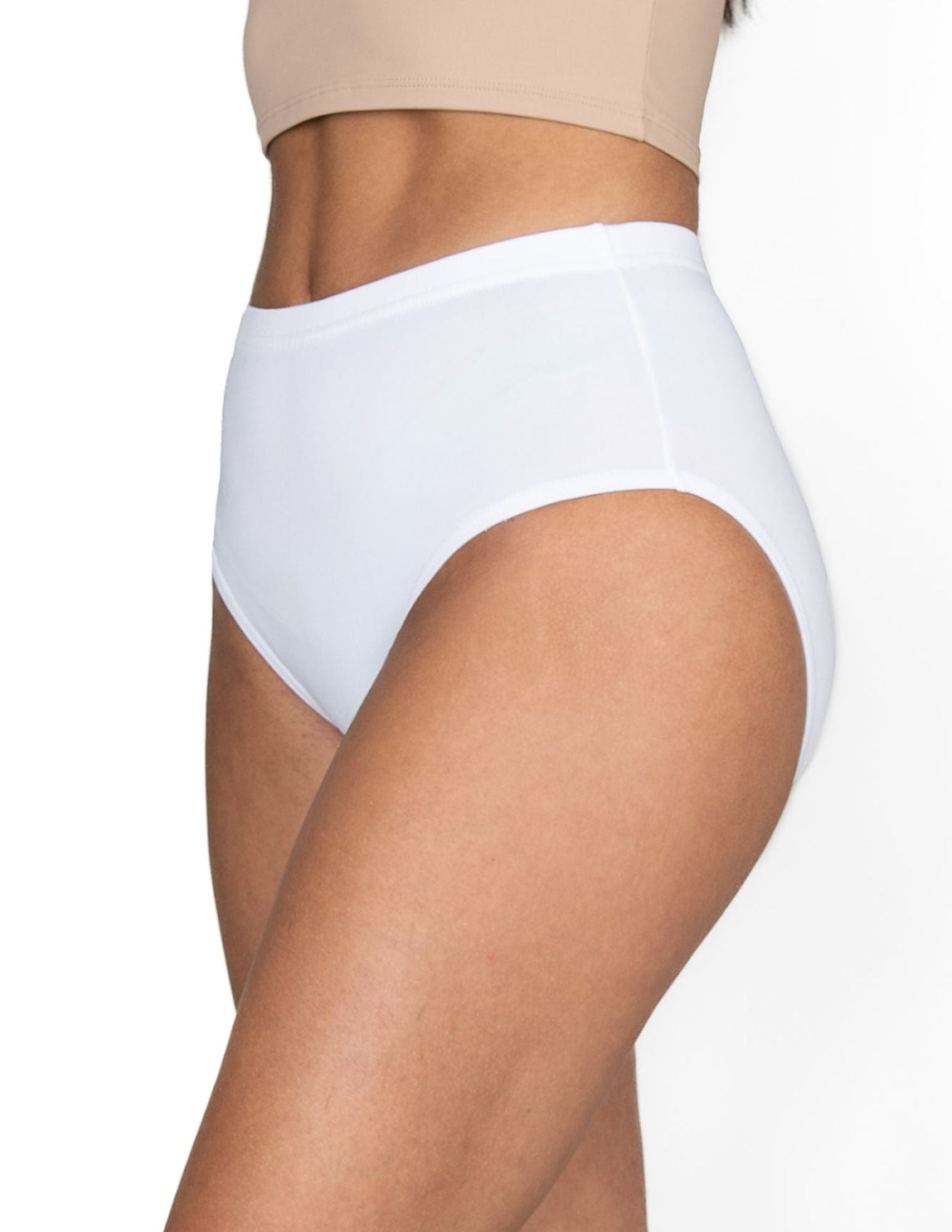 Body Wrappers MT200 Girls Athletic Brief White