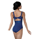 22115A Riley Camisole Ribbed Insert Leotard Royal Blue Front