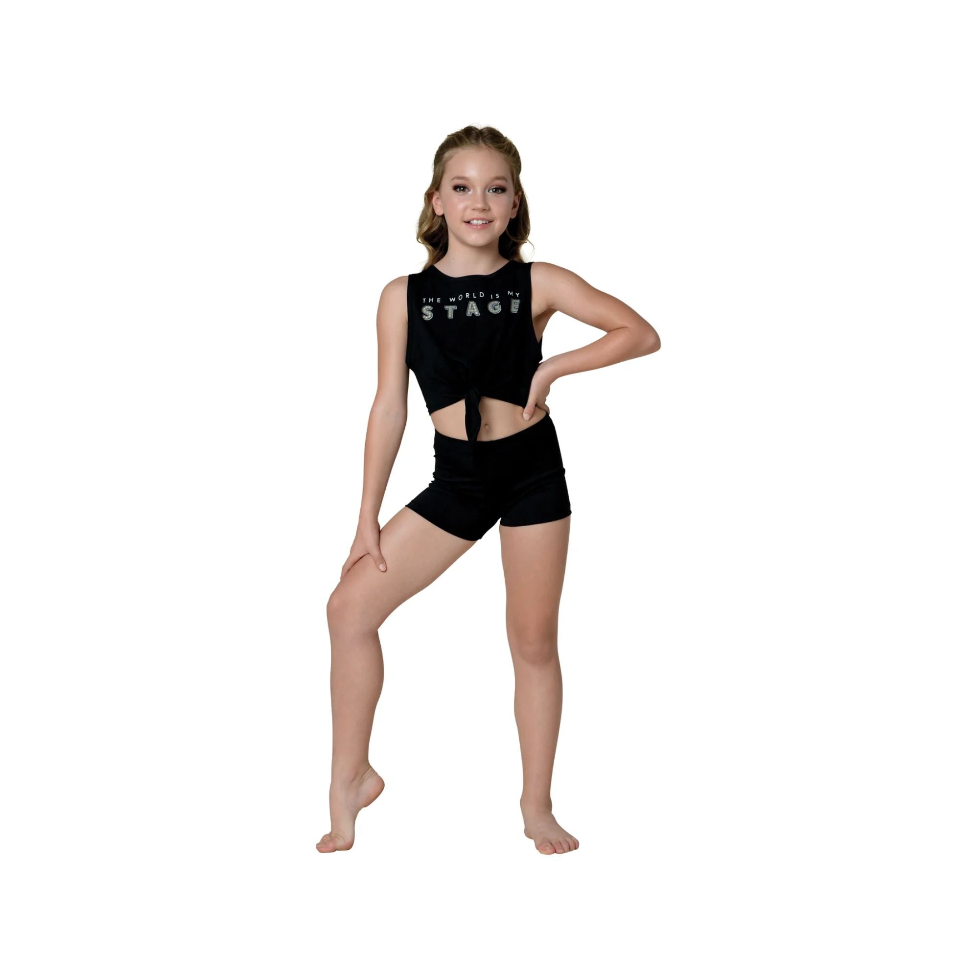 DanznMotion 22400C Booty Short Black Front