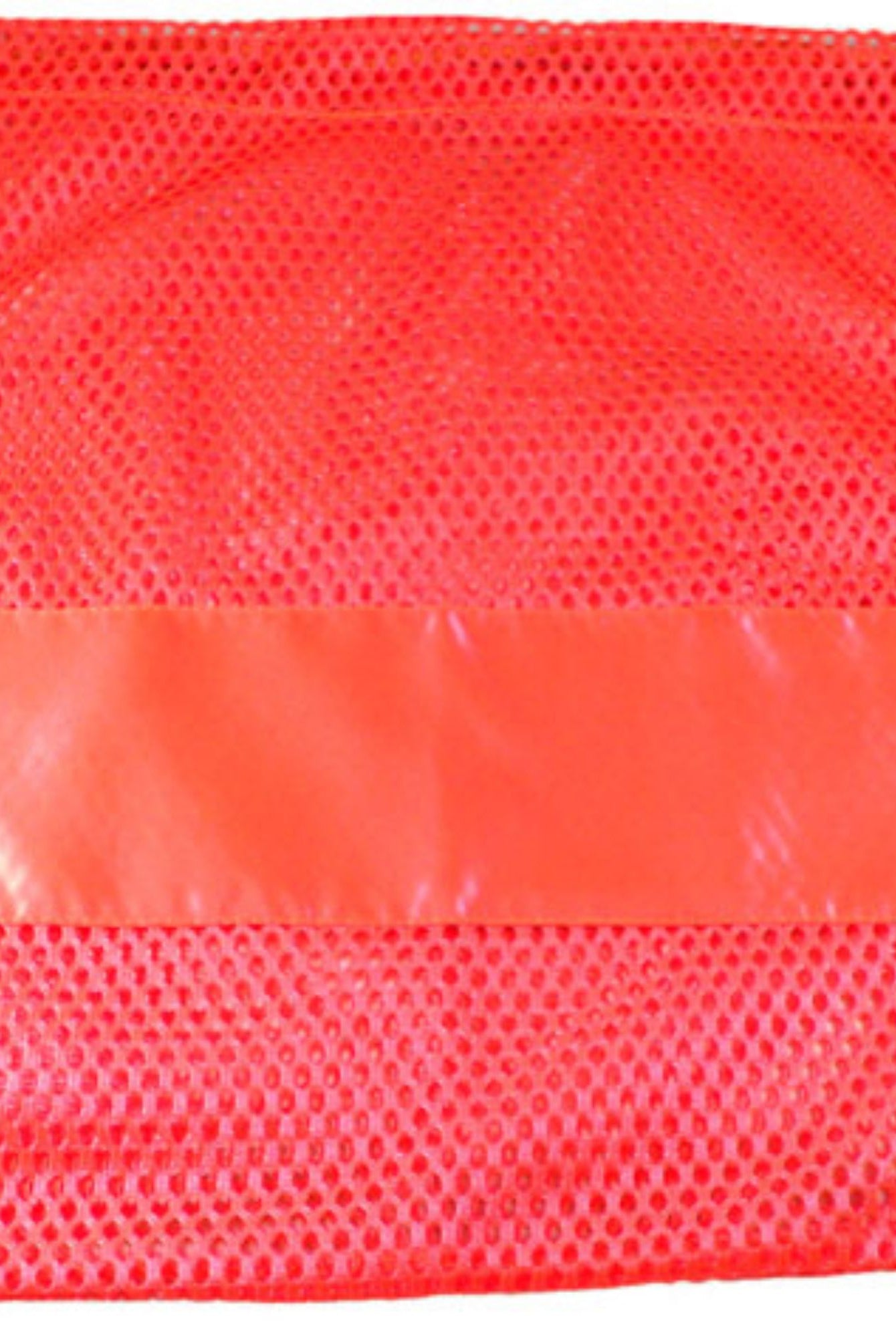 Large Nylon Mesh drawstring Pointe Bag Pillowcase Neon Orange