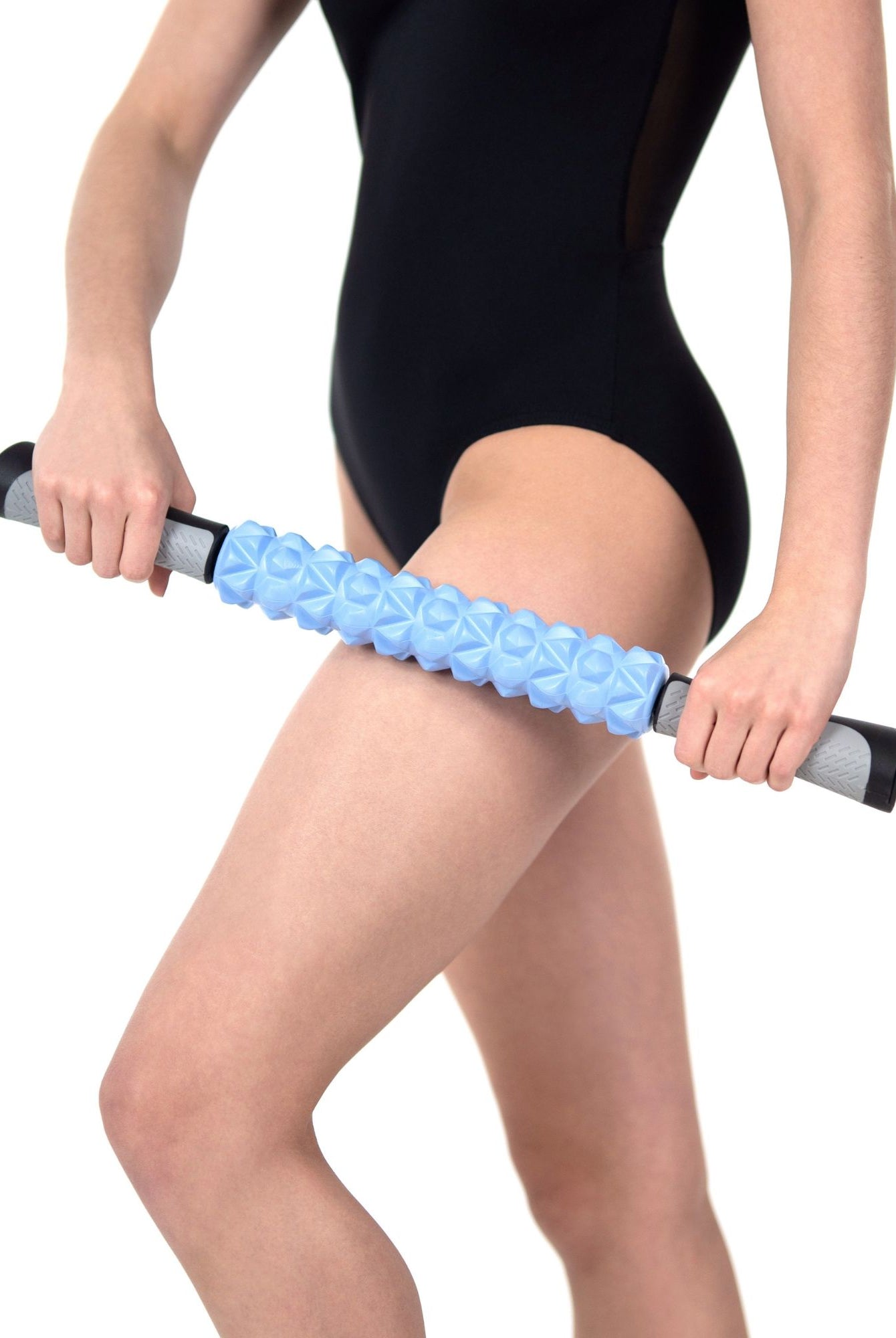Suffolk 1592 Massage Stick - Stick against leg blue