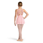 CL4217 Embroidered Poppy Skirted Camisole Leotard Candy Pink Back