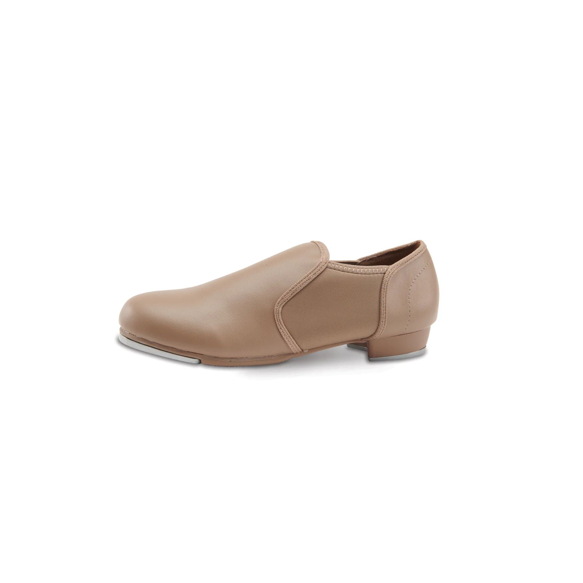Danshuz 952 Youth Slip On Tap Shoe Tan Side Profile