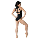 22129A Madison Zig Zag Scuba Leotard Black Back