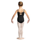 Mirella M1249C Girls Twist Back Camisole Leotard Black Back