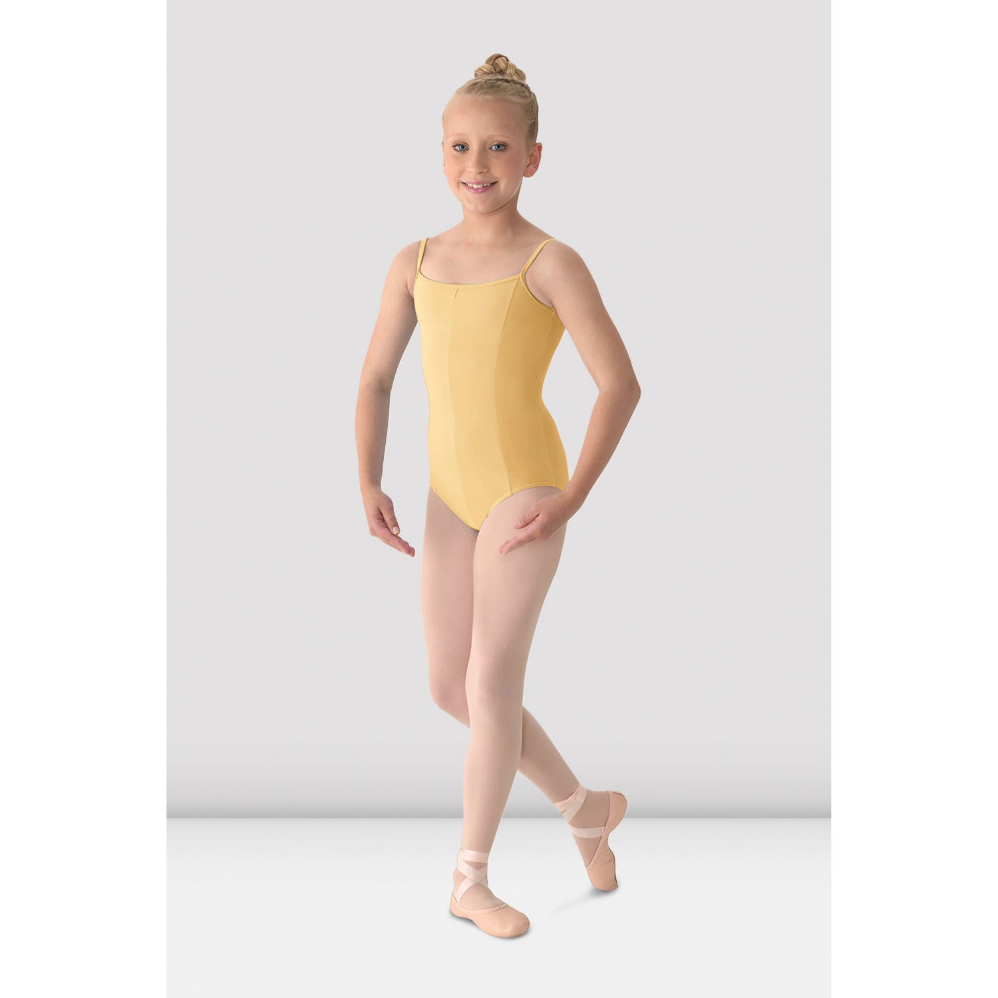 Mirella M207C Camisole Leotard Buttercup Front