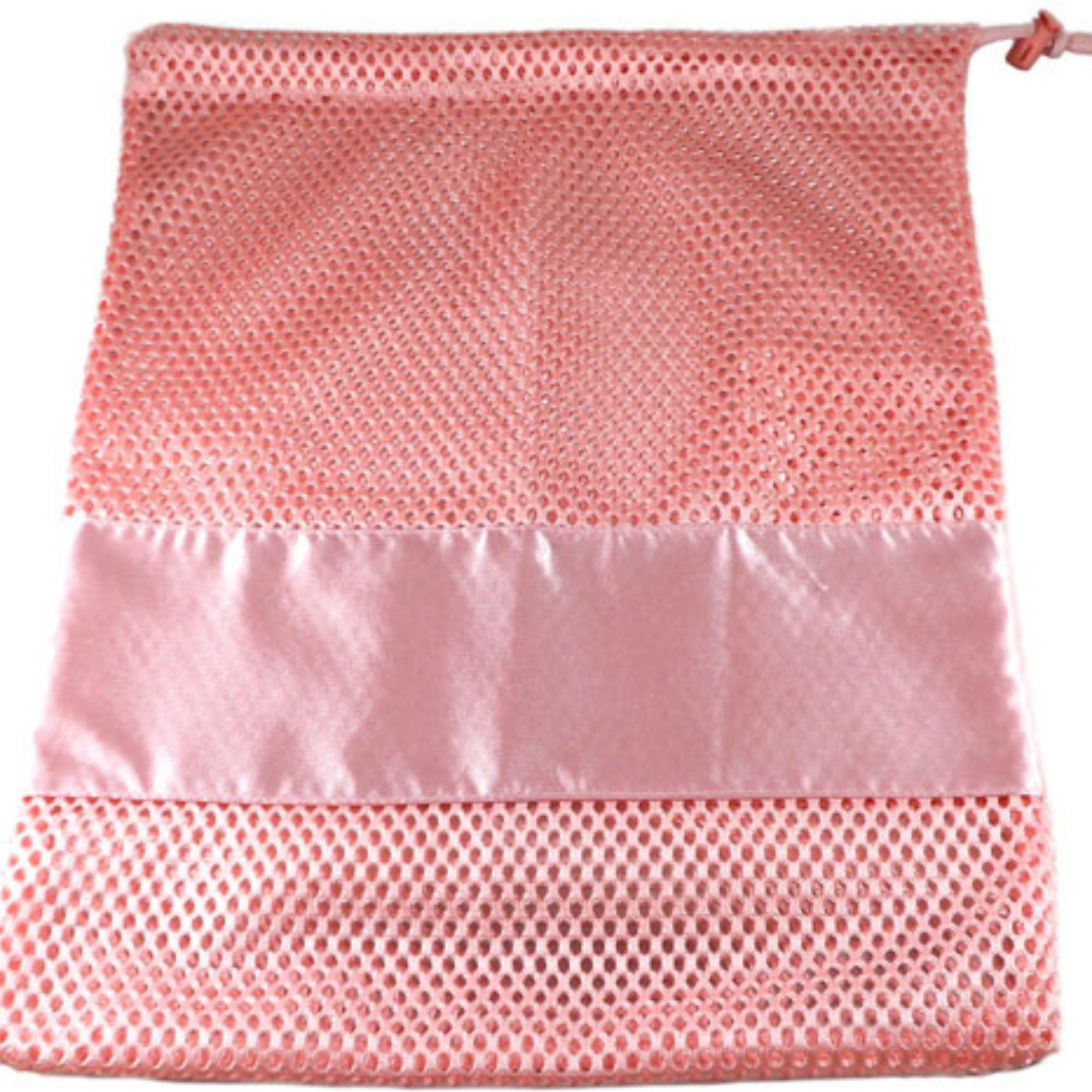 Large Nylon Mesh drawstring Pointe Bag Pillowcase Ballet Pink