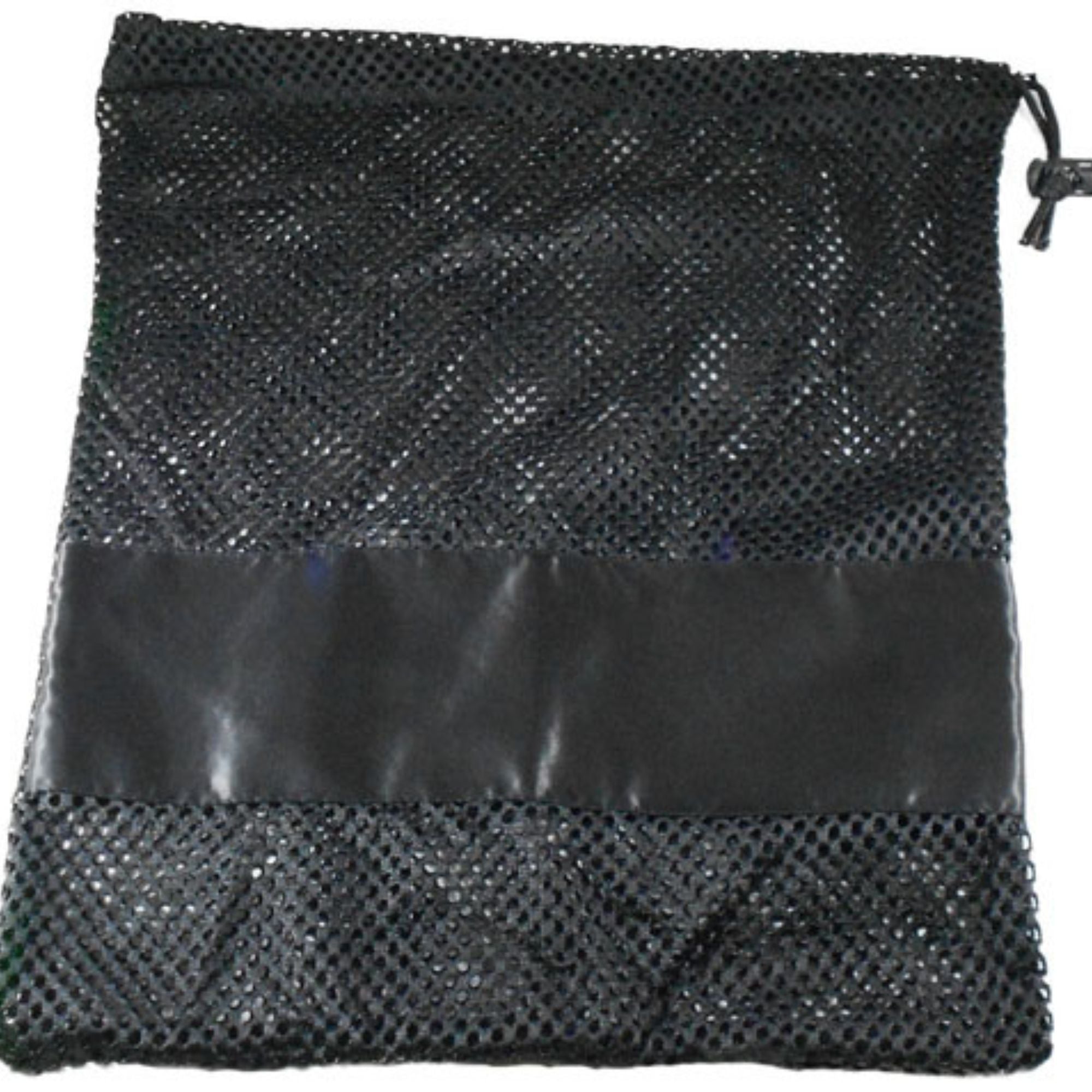 Large Nylon Mesh drawstring Pointe Bag Pillowcase Black
