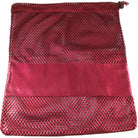 Large Nylon Mesh drawstring Pointe Bag Pillowcase Burgundy