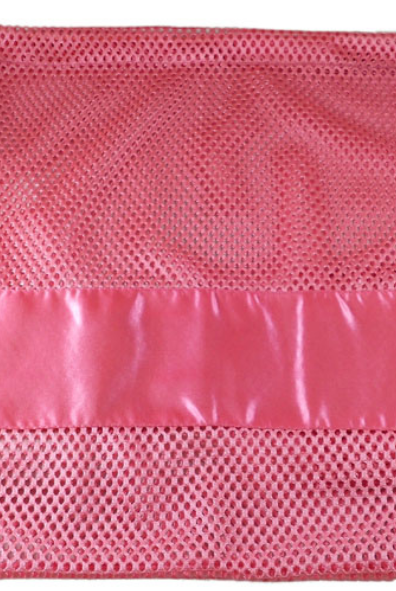 Large Nylon Mesh drawstring Pointe Bag Pillowcase Dark Pink