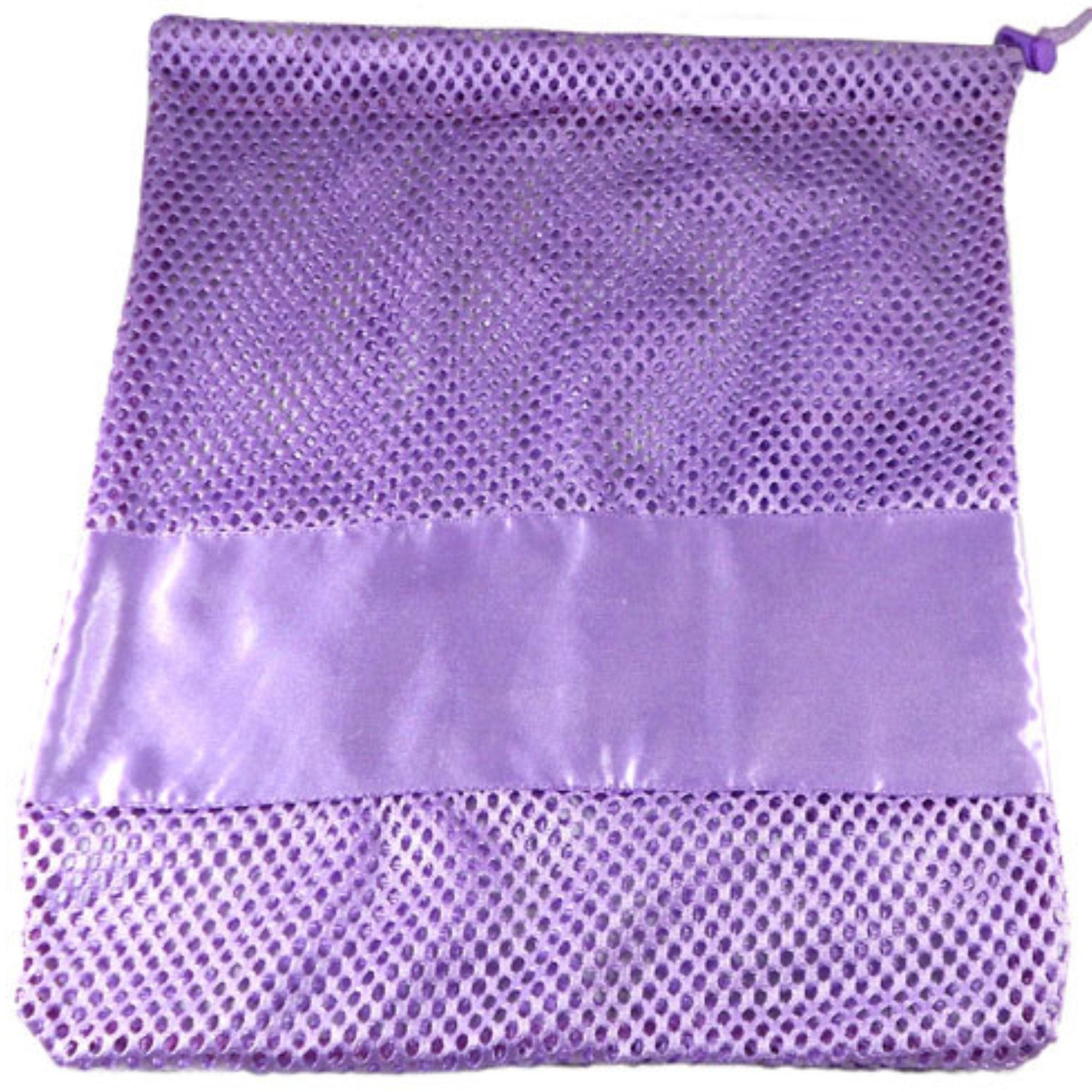 Large Nylon Mesh drawstring Pointe Bag Pillowcase Lavender