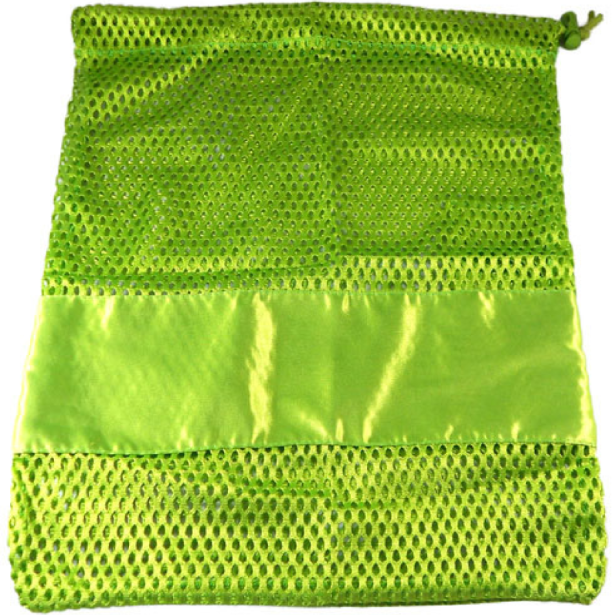 Large Nylon Mesh drawstring Pointe Bag Pillowcase Neon Lime