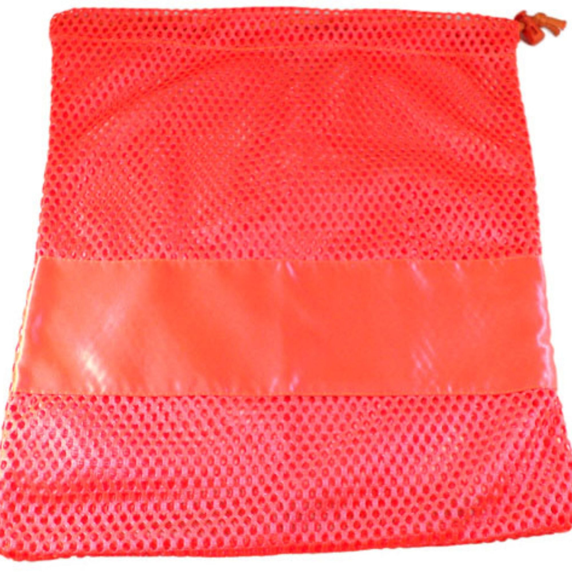 Large Nylon Mesh drawstring Pointe Bag Pillowcase Neon Orange