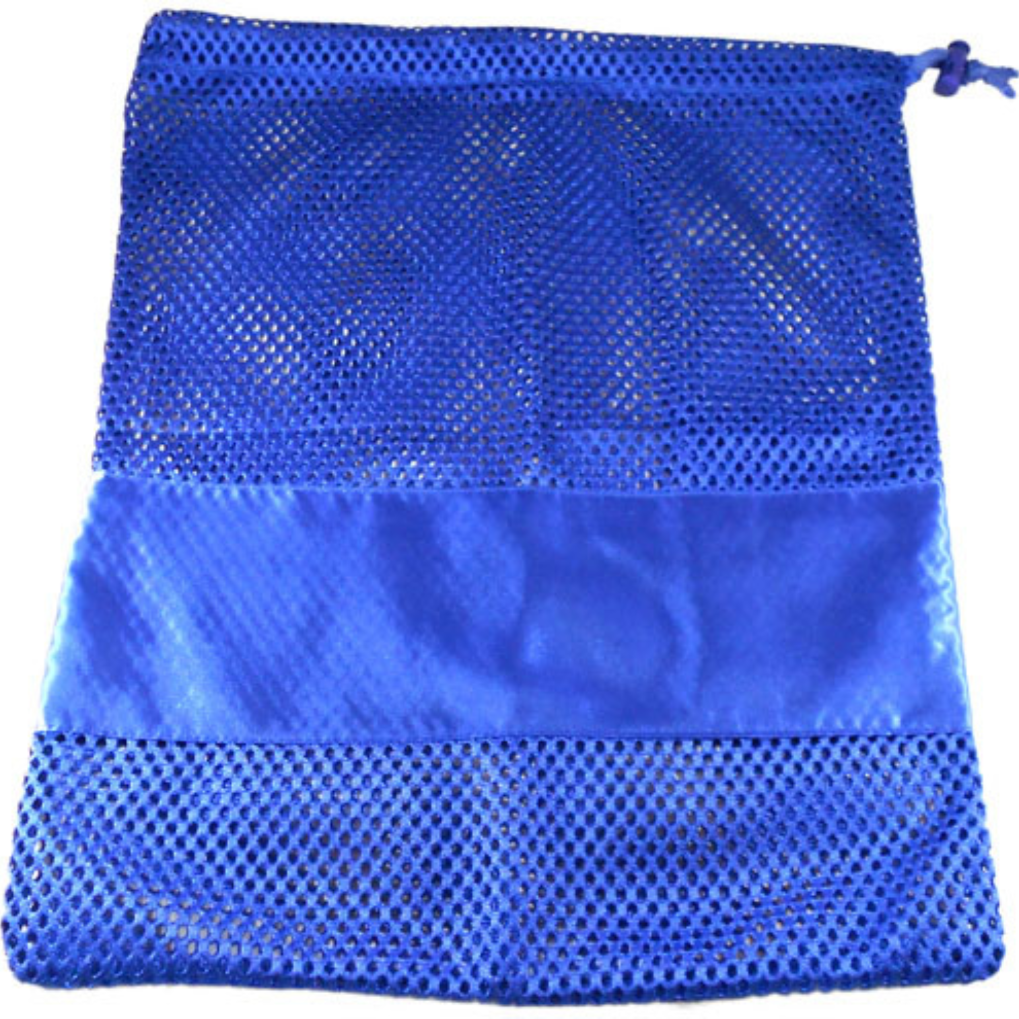Large Nylon Mesh drawstring Pointe Bag Pillowcase Royal Blue
