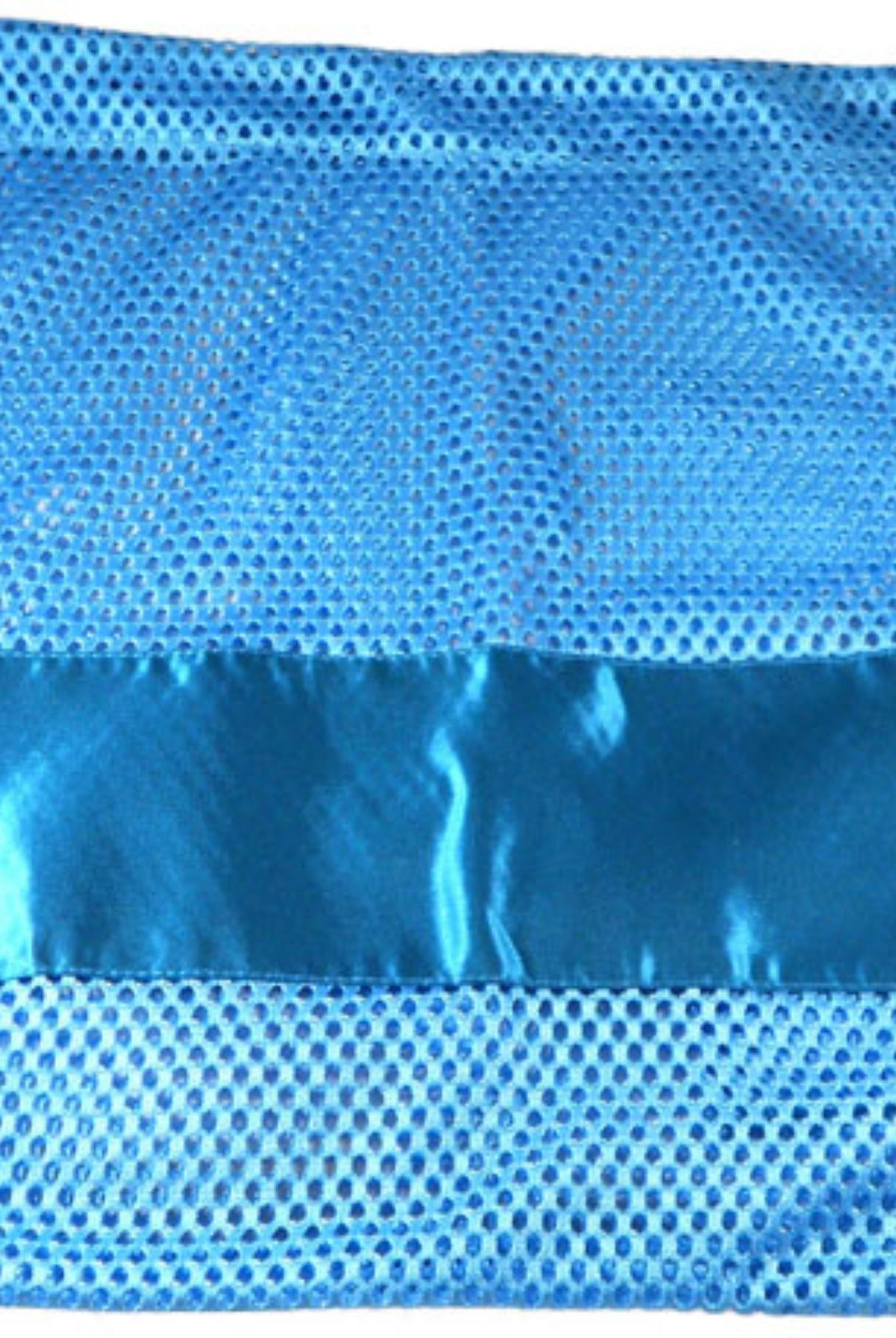Large Nylon Mesh drawstring Pointe Bag Pillowcase Sky Blue