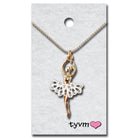 TYVM 79512 Crystal Ballerina Necklace Clear
