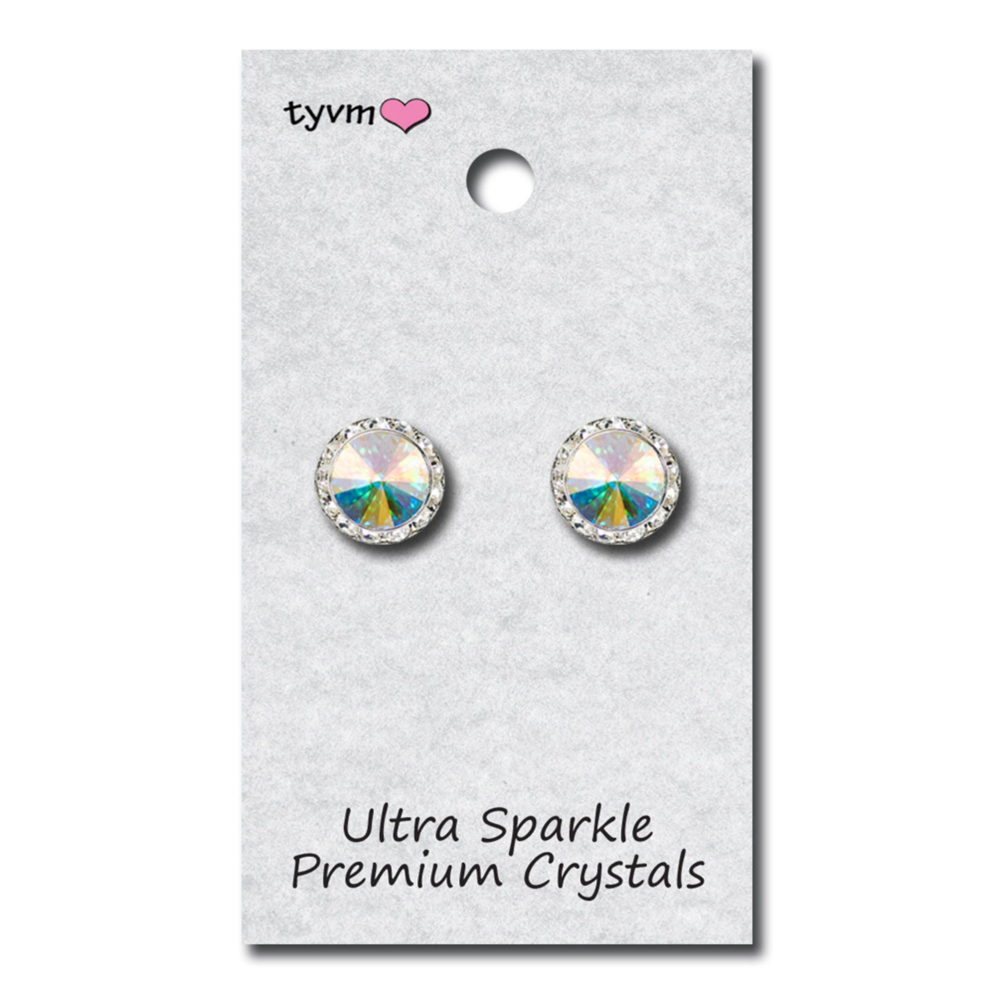 TYVM 98013 13mm Center Stone Earring AB