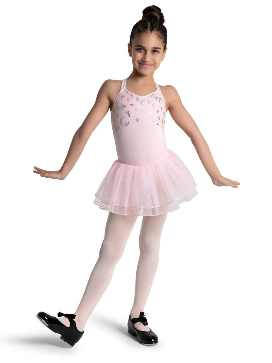 Capezio Abito Tutù Per Bambina – Vestito Da Ballerina Con Gonna Lucida, Scollo Dritto, Fodera Frontale, Ideale Per Danza E Spettacoli